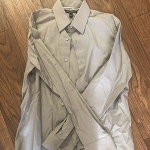 Men’s grey button up